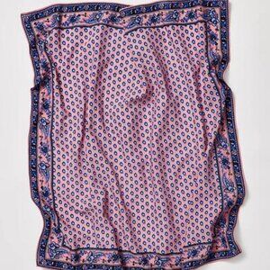Free People Pink and Blue Scarf
